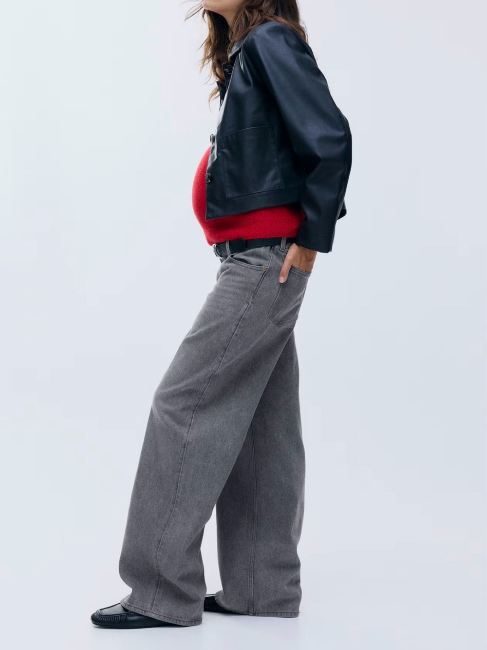 H&M Before & After Wide Jeans